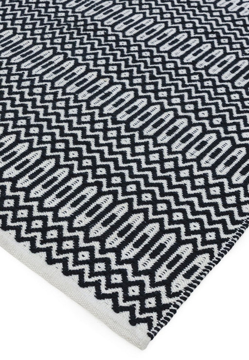 Halsey Black Runner Rug