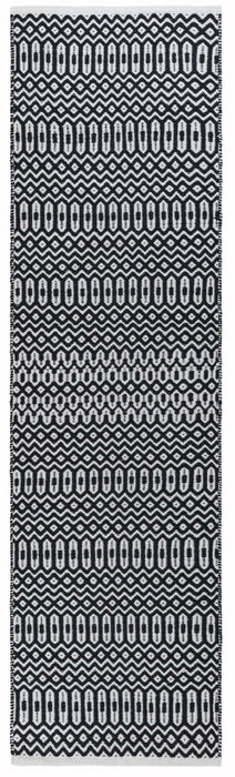 Halsey Black Runner Rug