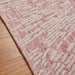 Hampton Burst modern abstract noodlijdend handgeweven wollen roze/ivoor vloerkleed