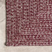 Hand-Braided Burgundy Indoor Outdoor Area Rug 150x240 cm