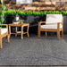 Hand-Braided Charcoal Area Rug for Indoor and Outdoor Use