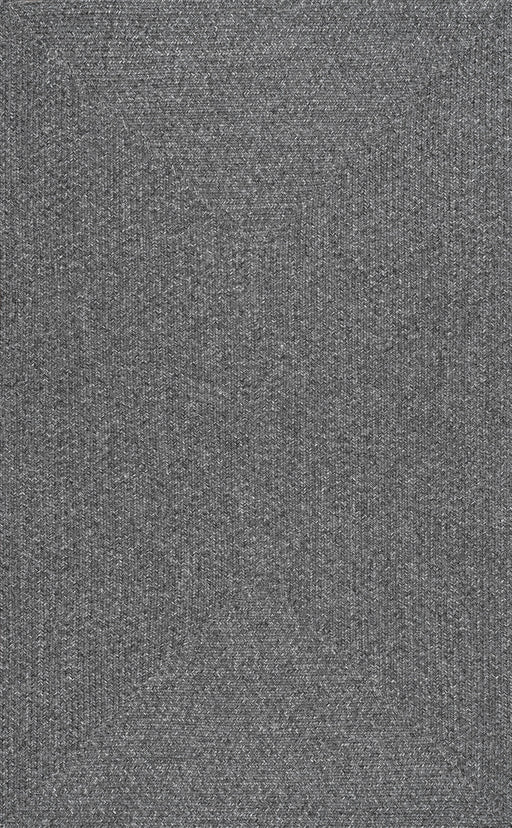 Hand-Braided Charcoal Indoor Outdoor Area Rug 120x180 cm