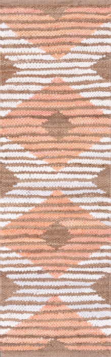 Ručně pletený džínovina Jet Striped Diamond Area Rug 76x152 cm