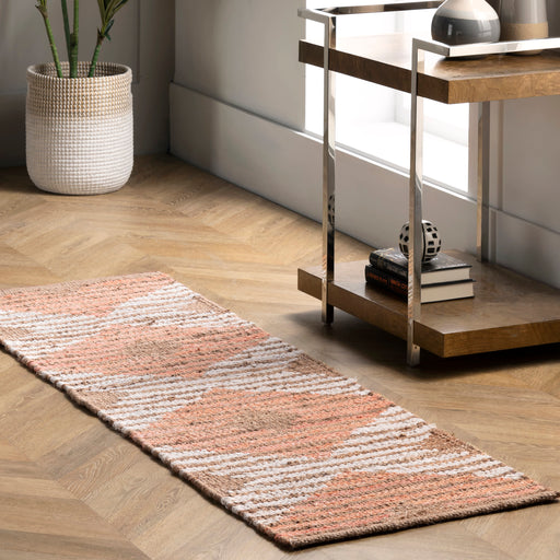 Ručně pletený džínovina Jet Striped Diamond Area Rug 76x152 cm