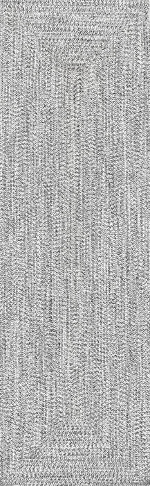 Hand-Braided Indoor Outdoor Rug 120x180 cm Salt And Pepper