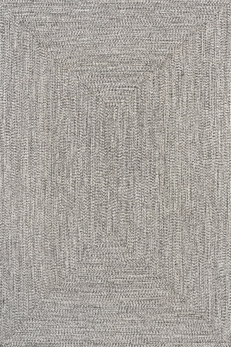 Hand-Braided Indoor Outdoor Rug 150cm Salt And Pepper