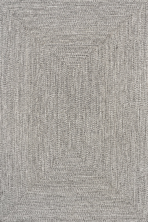 Hand-Braided Indoor Outdoor Rug 150cm Salt And Pepper