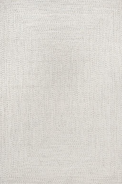 Hand-Braided Indoor Outdoor Rug 90x150 cm Ivory
