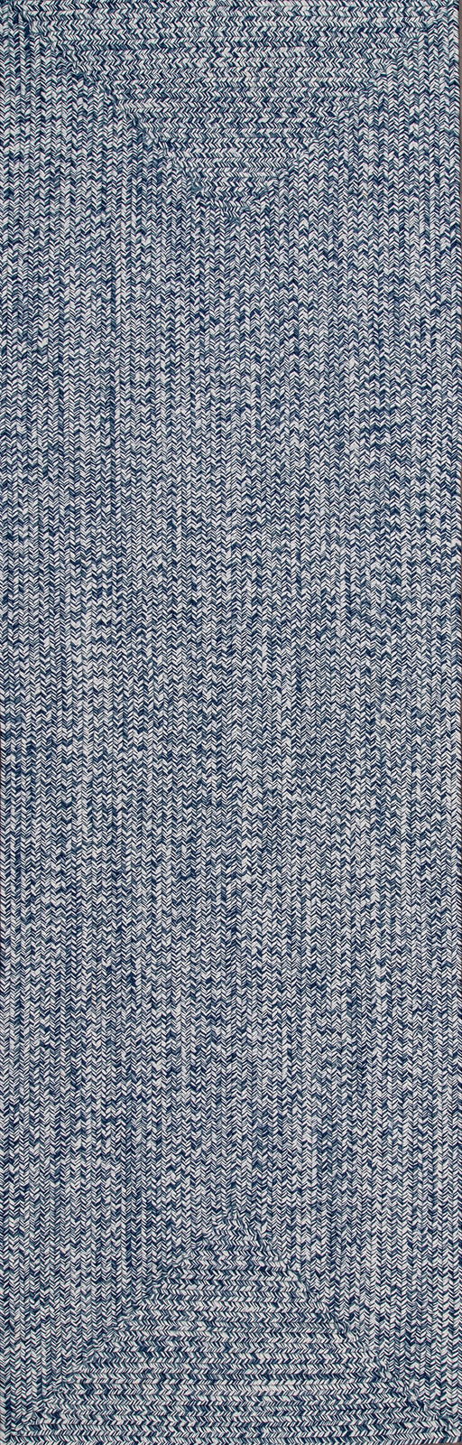Hand-Braided Indoor Outdoor Rug Navy 120x180 cm