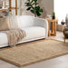 Hand Braided Jute Area Rug 120x180 cm in Ivory Color