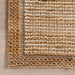 Hand Braided Jute Area Rug 120x180 cm in Ivory Color