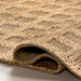 Käsin punottu juuttimatto ruudullinen Design Natural Fiber 150 cm