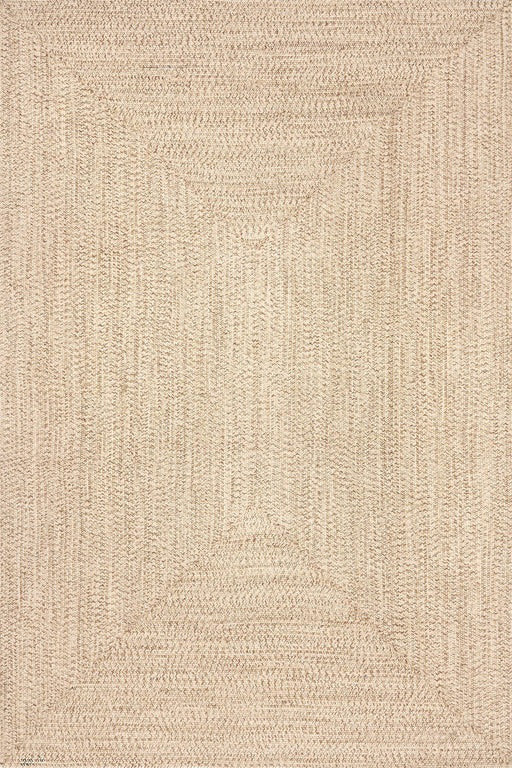 Hand-Braided Tan Indoor Outdoor Area Rug 120x180 cm