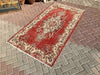 Hand Knotted 221cm x 123cm Vintage Area Rug from 1960s