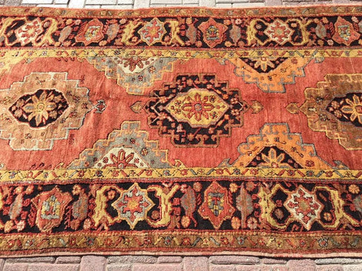 Hand Knotted 320cm x 147cm Vintage Area Rug