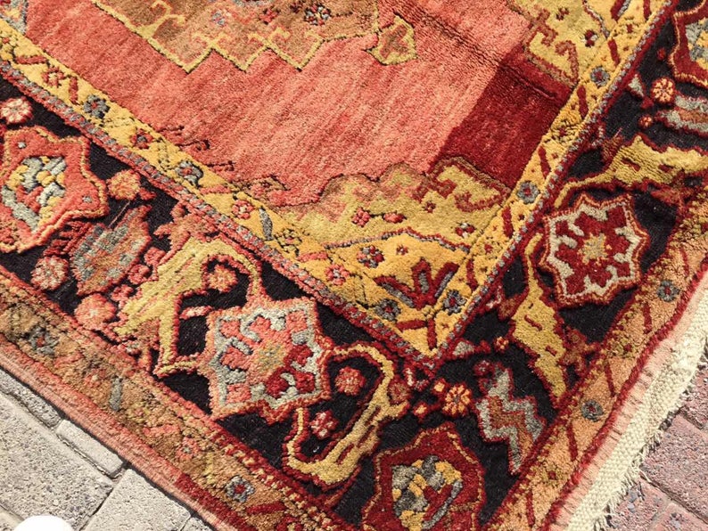 Hand Knotted 320cm x 147cm Vintage Area Rug