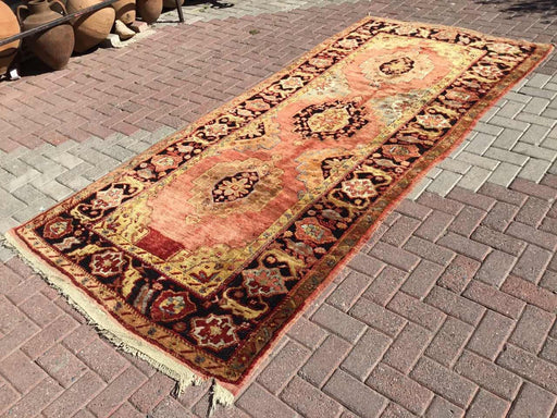 Hand Knotted 320cm x 147cm Vintage Area Rug