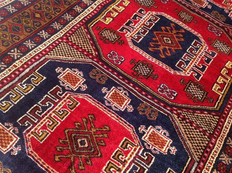 Hand Knotted Anatolian Area Rug 226cm x 127cm