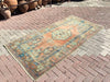 Hand Knotted Anatolian Area Rug 229x117 cm Vintage