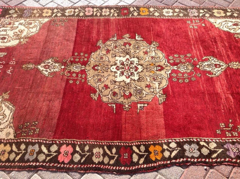 Hand Knotted Anatolian Area Rug 257 cm x 145 cm