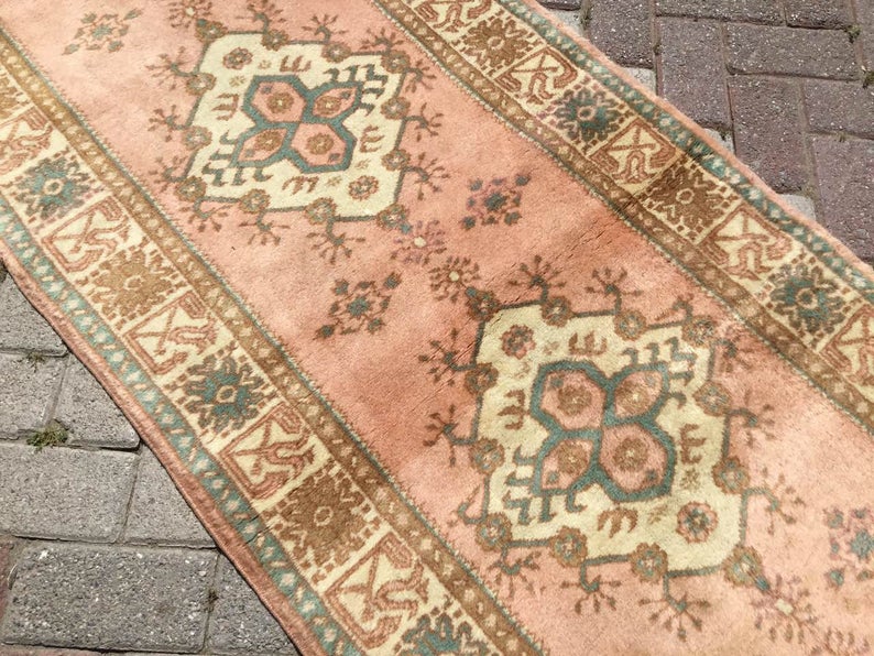 Hand Knotted Anatolian Area Rug 293cm x 83cm