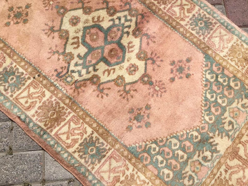 Hand Knotted Anatolian Area Rug 293cm x 83cm
