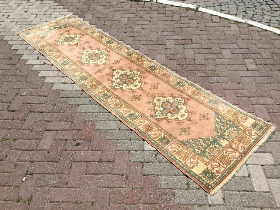Hand Knotted Anatolian Area Rug 293cm x 83cm