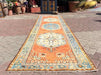 Hand Knotted Anatolian Area Rug 390cm x 98cm 1940s