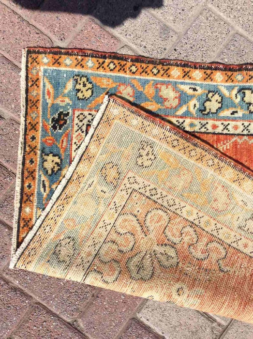 Hand Knotted Anatolian Area Rug 390cm x 98cm 1940s