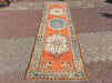 Hand Knotted Anatolian Area Rug 390cm x 98cm 1940s