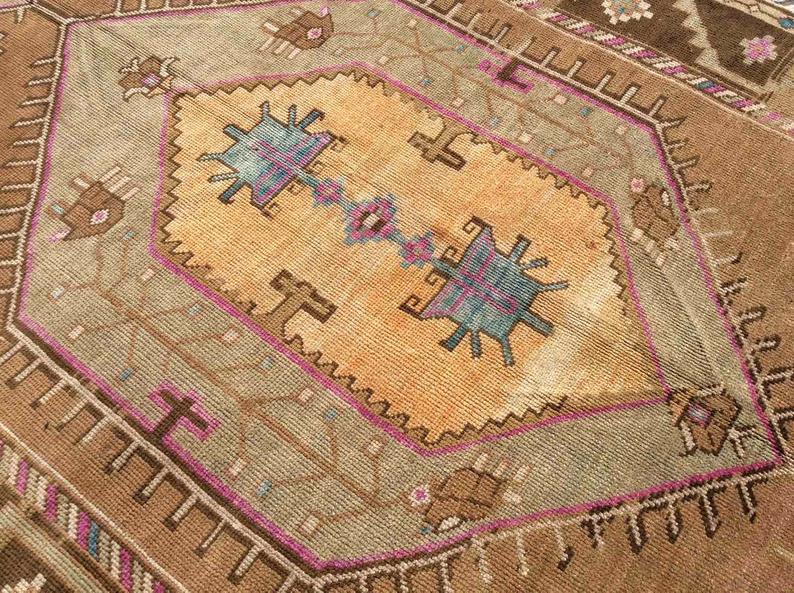 Hand Knotted Anatolian Area Rug 423cm x 168cm 1940s