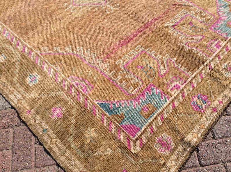 Hand Knotted Anatolian Area Rug 423cm x 168cm 1940s