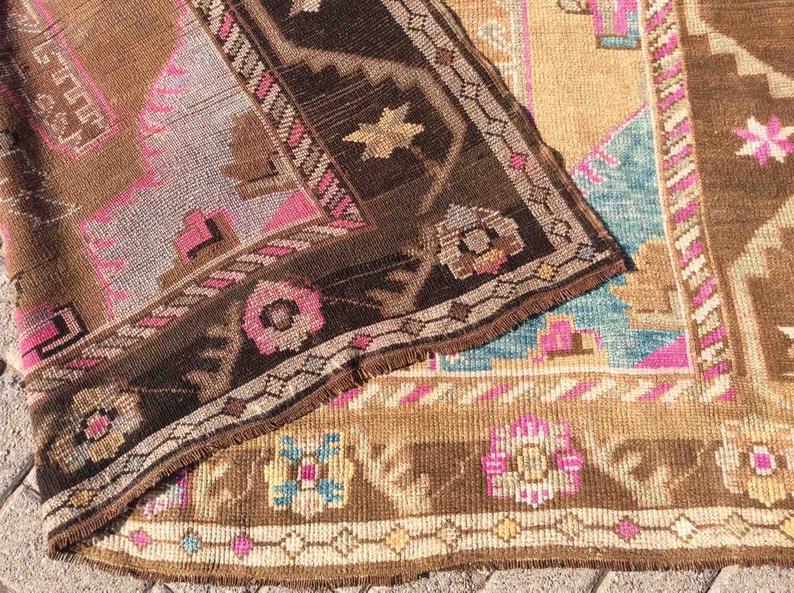 Hand Knotted Anatolian Area Rug 423cm x 168cm 1940s