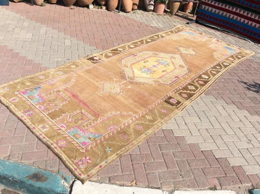 Hand Knotted Anatolian Area Rug 423cm x 168cm 1940s