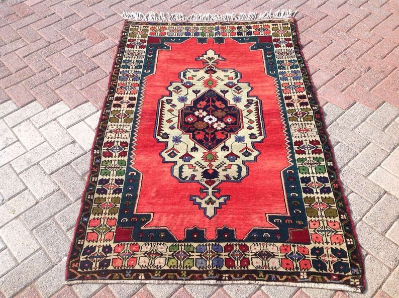 Hand Knotted Anatolian Tribal Area Rug 175cm x 114cm