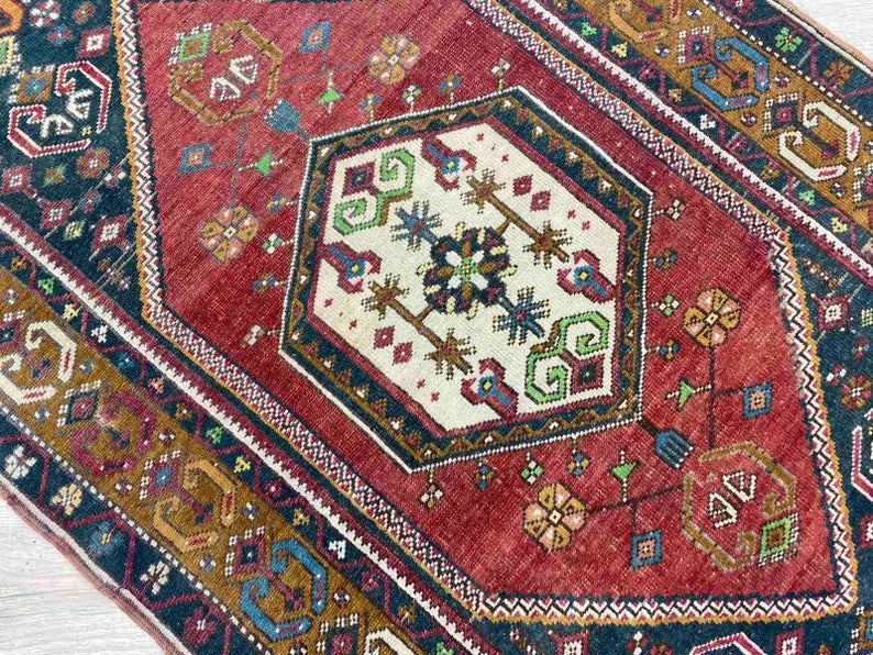 Hand Knotted Anatolian Tribal Area Rug 180cm x 100cm