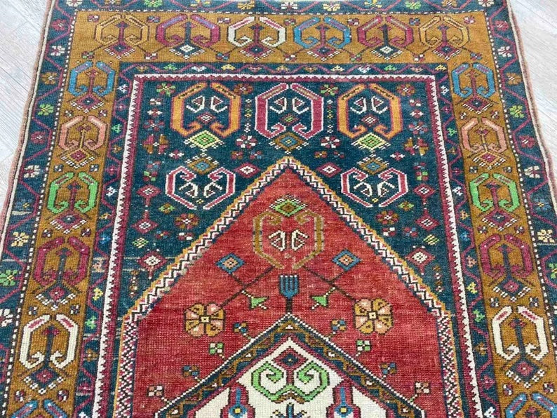 Hand Knotted Anatolian Tribal Area Rug 180cm x 100cm