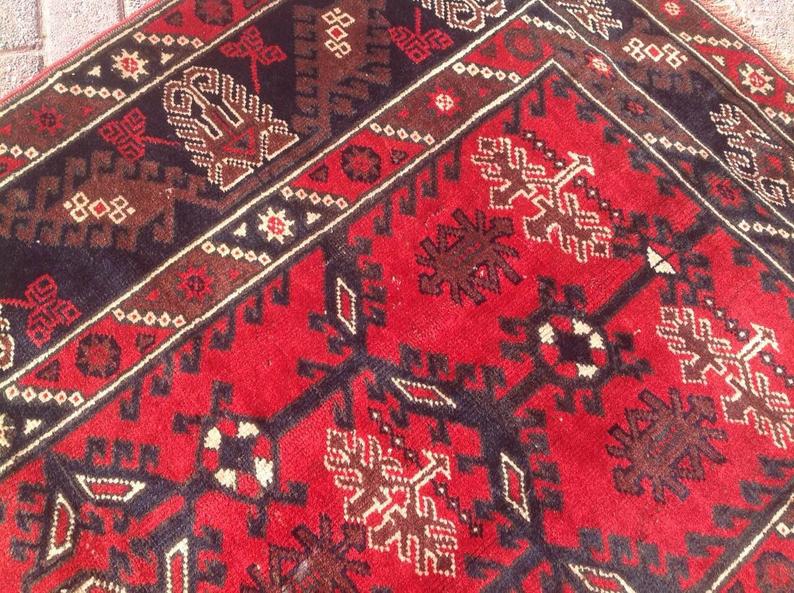Hand Knotted Anatolian Tribal Area Rug 190cm x 129cm