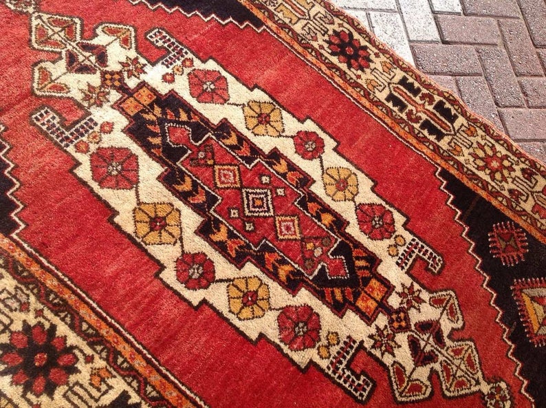 Hand Knotted Anatolian Tribal Area Rug 209cm x 119cm