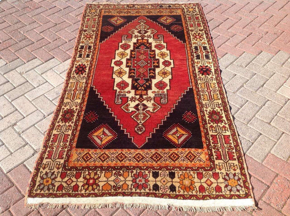 Hand Knotted Anatolian Tribal Area Rug 209cm x 119cm