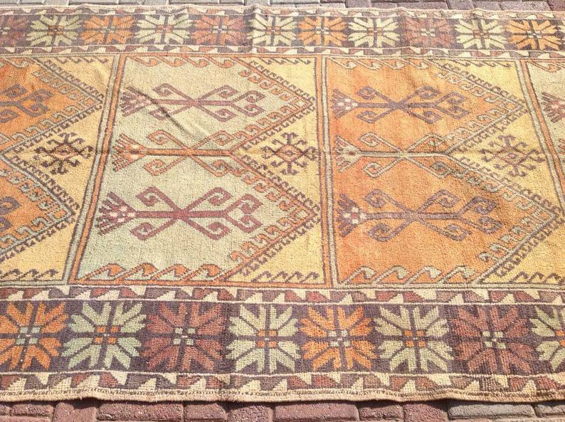 Hand Knotted Anatolian Tribal Area Rug 368cm x 149cm