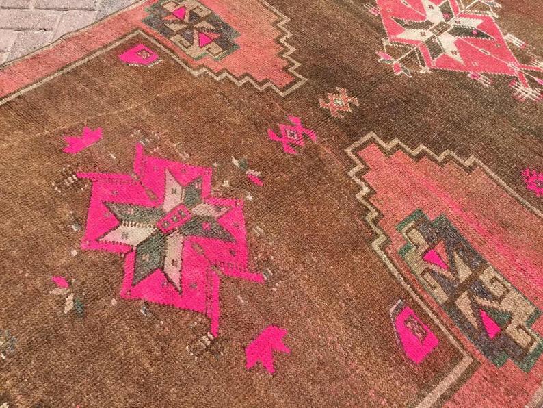 Hand Knotted Antique Area Rug 291cm x 152cm 1940s