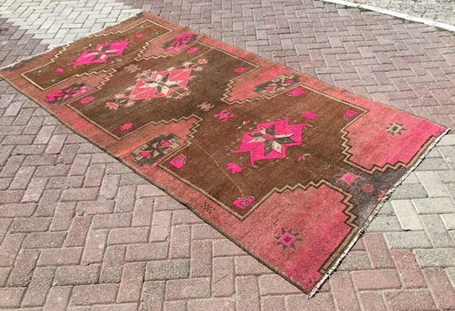 Hand Knotted Antique Area Rug 291cm x 152cm 1940s