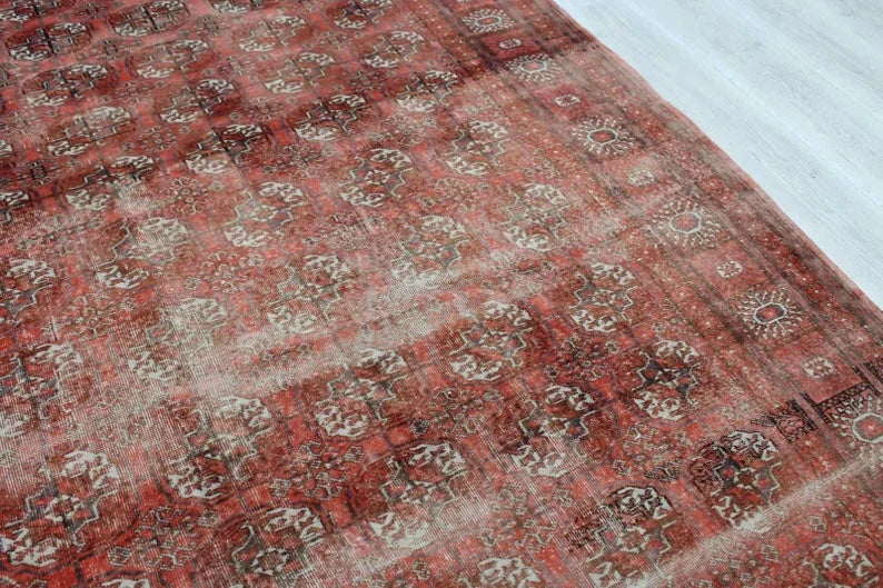 Hand Knotted Antique Buhara Rug 293cm x 198cm