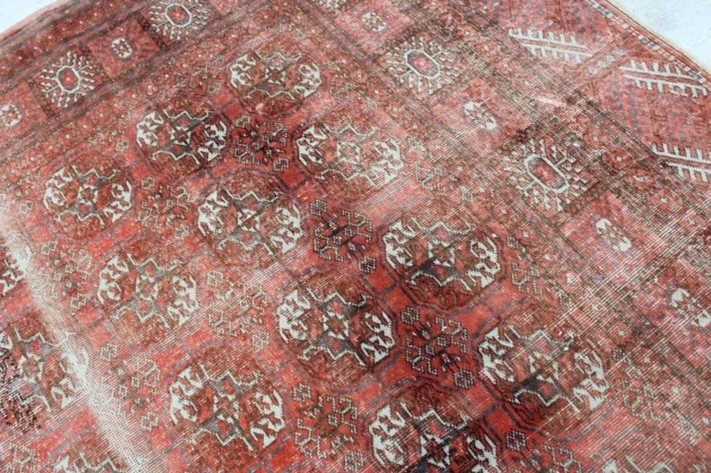 Hand Knotted Antique Buhara Rug 293cm x 198cm