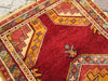 Hand Knotted Area Rug 145cm x 81cm Vintage Anatolian Design