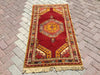 Hand Knotted Area Rug 145cm x 81cm Vintage Anatolian Design
