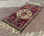 Hand Knotted Area Rug 213cm x 106cm Vintage Anatolian Design