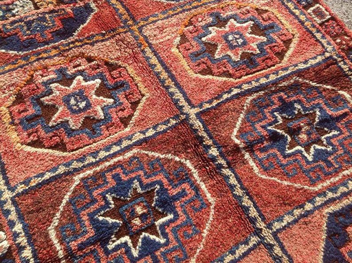 Hand-Knotted Area Rug 353cm x 155cm Antique Anatolian Design