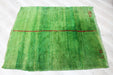 Hand Knotted Green Area Rug 146cm x 120cm Vintage Design